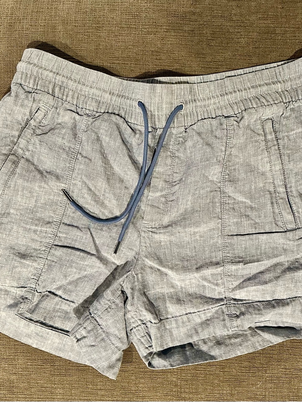 Athleta chambray Linen-Blend Drawstring Women’s Shorts